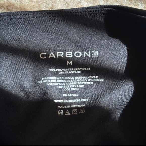 CARBON38 High Rise Legging With Pockets in Cloud Compression 7/8 Size M - Picture 5 of 5